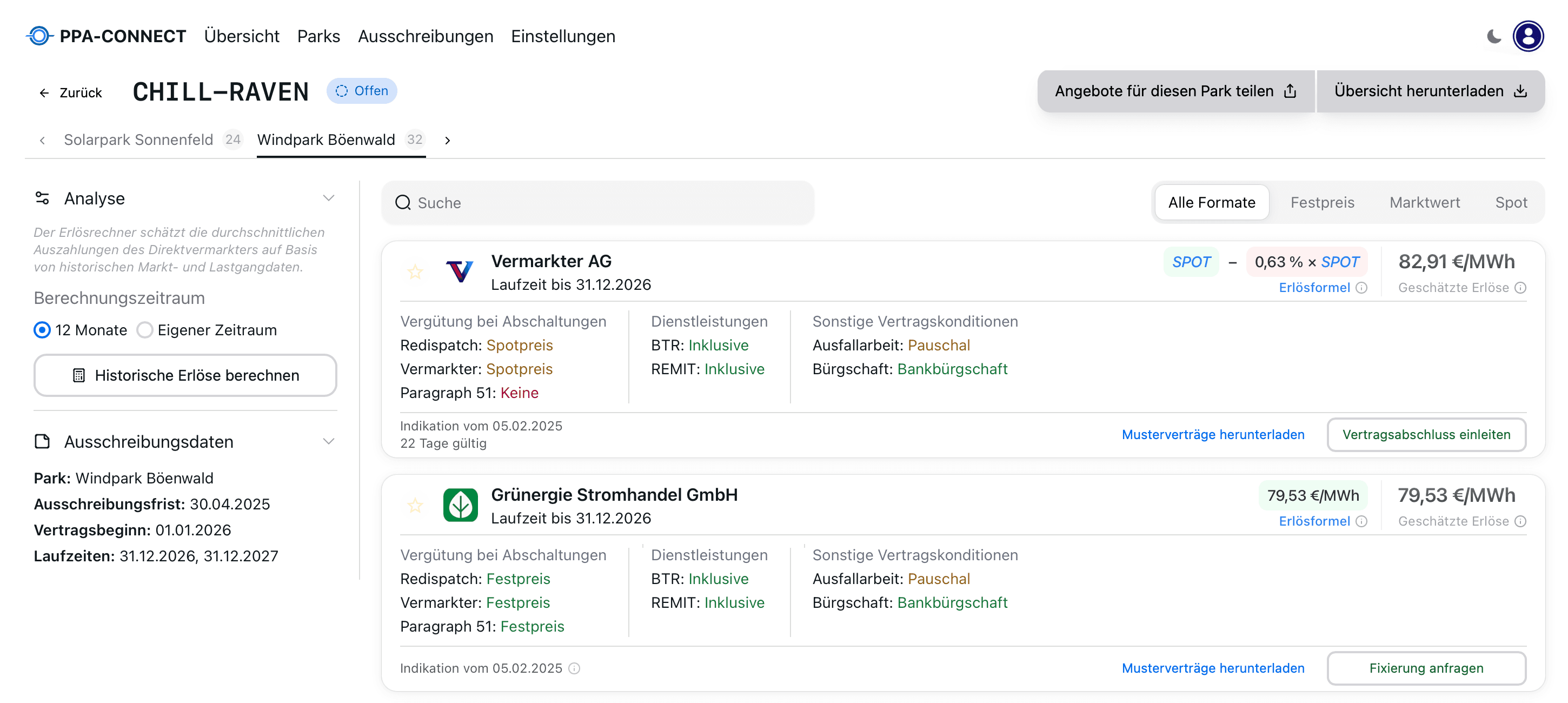 Screenshot PPA-CONNECT